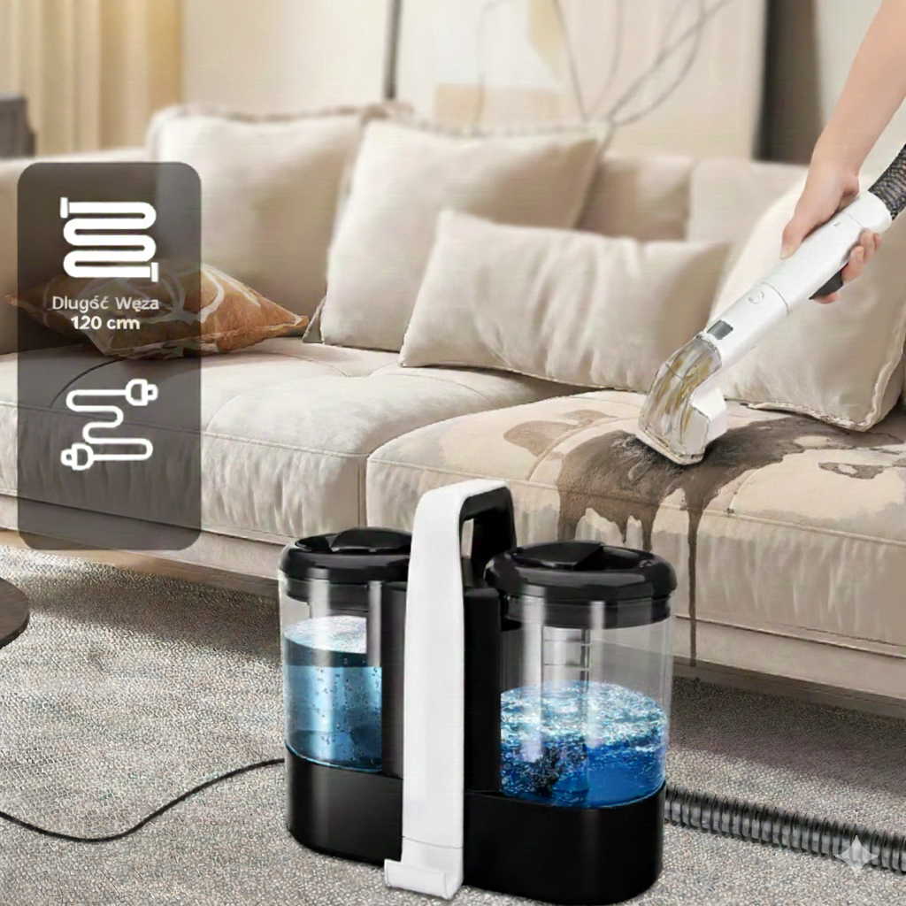 Przenośny odkurzacz piorący 15KPa 600W